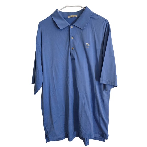Peter Millar Other - Peter Millar Men's XL Blue Polo Shirt Golf Country Club Shorebird Logo